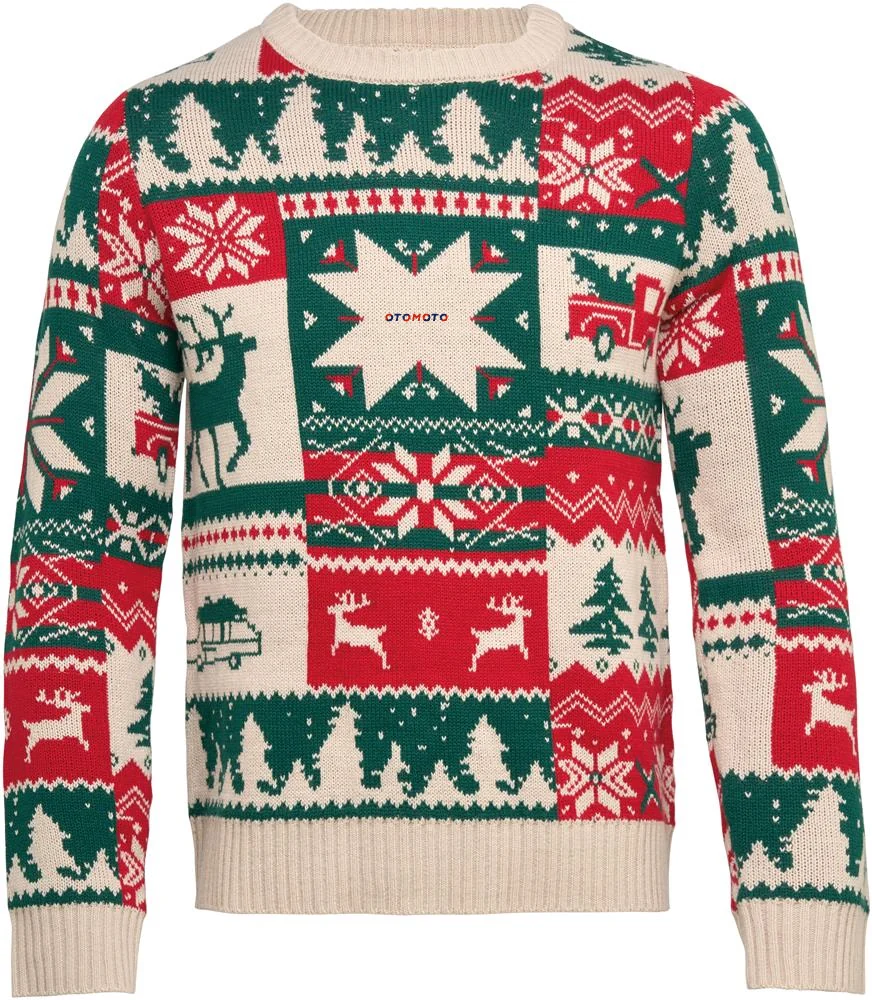 Świąteczny sweter z dzianiny S-M